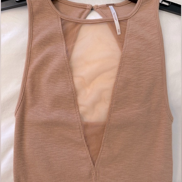 Free people tank with mesh front Dusty rose - Picture 3 of 4